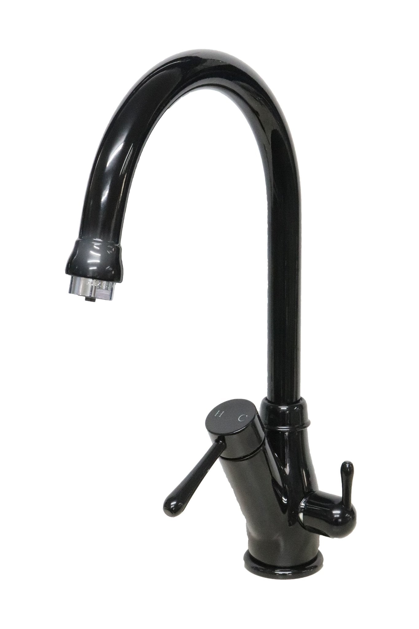 3 Position Black Goose Neck Mixer Tap - Drinking Water Faucet - Watermark Certified (GT9-16BL) - Water Filter Direct Australia