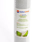 3 x 0.5 micron Activated Coconut Carbon Water Filter Replacement Cartridge 10"x2.5" - Water Filter Direct Australia