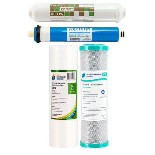 4 Stage Reverse Osmosis Full Water Filter Replacement Pack - Water Filter Direct Australia