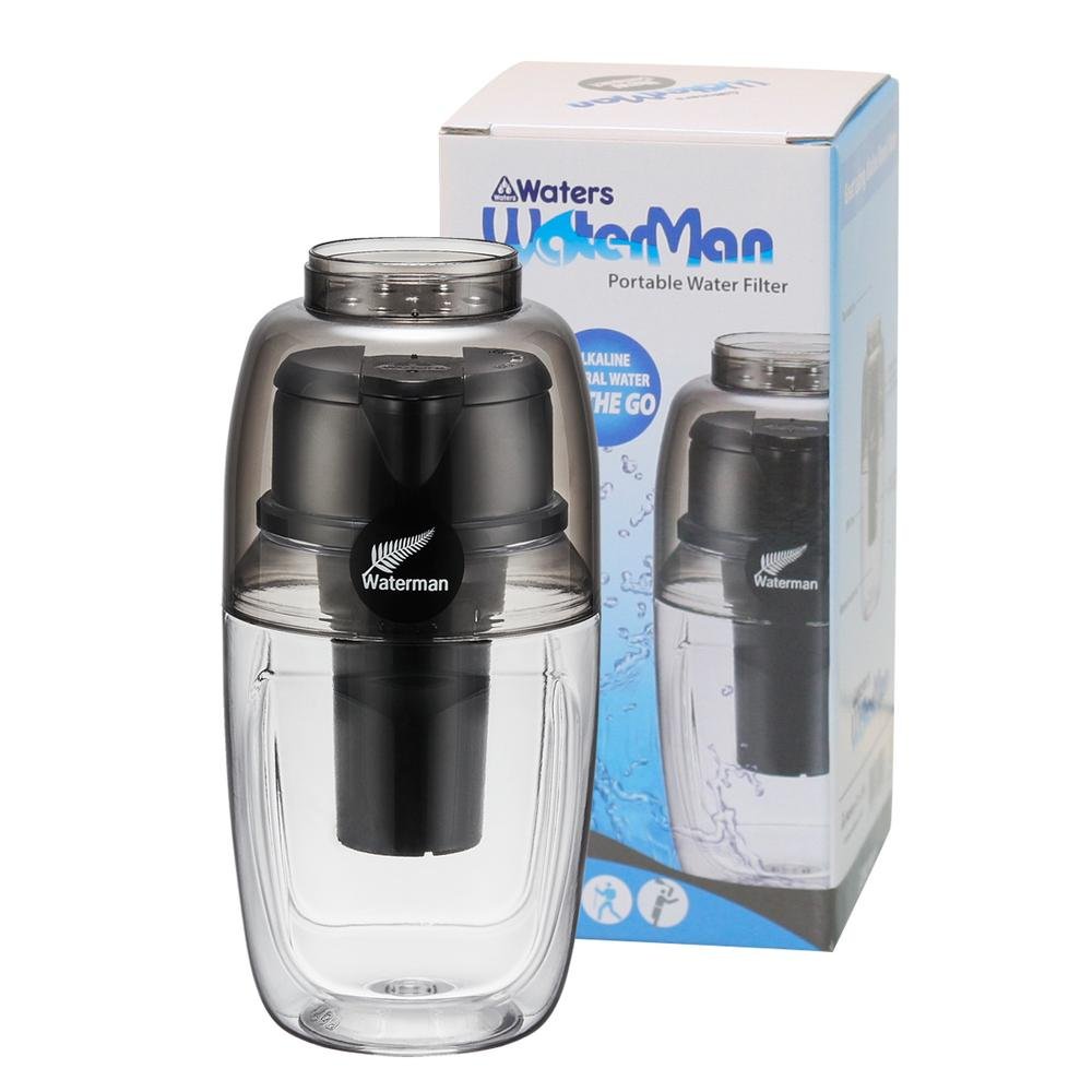 Personal Water Purifyer - BMP Waterman Blue or Black 600ml - Water Filter Direct Australia