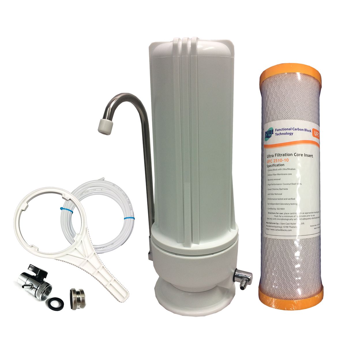 Single Stage Counter Top Water Filter System + Choice of filter cartridge. - Water Filter Direct Australia