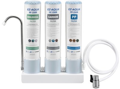 Three Stage Bench-top Water-filter System EZ-AQUA 250B - Water Filter Direct Australia